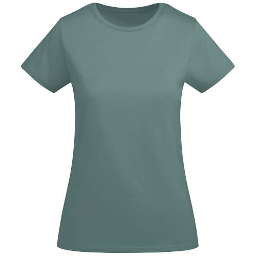 T-shirt personnalisé coton bio 175g femme Breda Roly Bleu calme